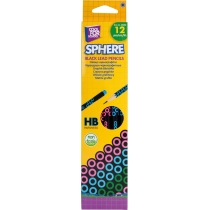 Олівець графітний з кольорою гумкою, "Sphere"