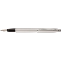 Ручка перова NOBLE, матова срібляста з хромом