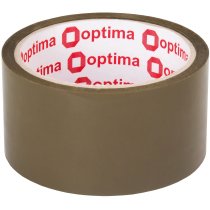 Стрічка клейка пакувальна (скотч) Optima, коричнева, 48мм*40м