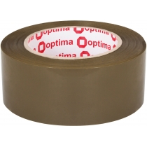 Стрічка клейка пакувальна (скотч) Optima Extra, коричнева, 48мм*140м