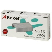 Скоби REXEL NO.16 (24/6) STAPLES, 1000 шт./уп.