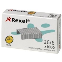 Скоби REXEL NO.56 (26/6) STAPLES, 2000 шт./уп.