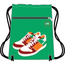 Сумка для взуття на 2 відділення з блискавкою ECONOMIX PROMO, зелена