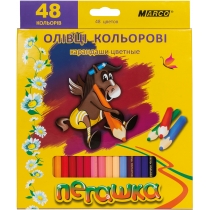 Олівці кольорові "Пегашка", 48 кольорів