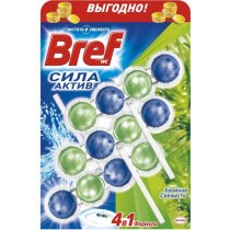 Средство для ухода за унитазами Bref сила актив Хвойная свежесть Триопак 3 Х 50 гр