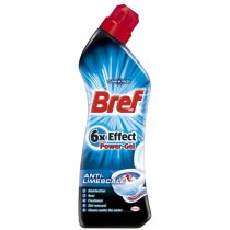 Средство для чистки и дезинфекции унитазов 6 в 1 против известкового налета Bref Power 750 мл