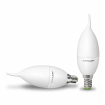 Лампа світодіодна ЕКО серія "D" Свічка на вітрі 6W E14 3000K, EUROLAMP