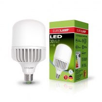 Лампа світодіодна надпотужна 30W E27 6500K, EUROLAMP