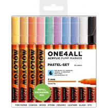 Набор акриловых маркеров ONE4ALL™ 127HS Pastel-Set, 2 мм, 10 шт.