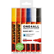 Набор акриловых маркеров ONE4ALL™ 227HS Set 1, 4 мм, 6 шт.