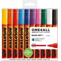 Набор акриловых маркеров ONE4ALL™ 227HS Basic-Set 1, 4 мм, 10 шт.