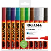 Набір акрилових маркерів ONE4ALL™ 227HS Basic-Set 2, 4 мм, 10 шт.