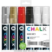 Набір маркерів крейдових CHALK Marker Basic-Set1,15 мм, 6 шт.