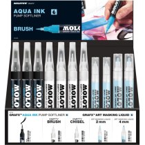 Набір акварельних маркерів Aqua Ink в дисплеї, 1 мм, 81 шт.