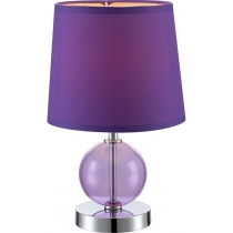 Лампа настільна (21666) Globo 40 Вт E14 фіолетова