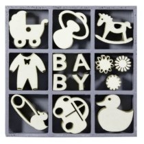 Набор мини-заготовок, Baby, 10,5*10,5 см, 45 шт, Knorr Prandell