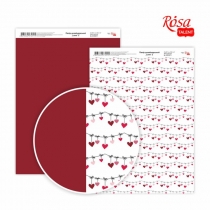 Папір дизайнерський „Love“ 2, двосторонній, 21х29,7см, 250г/м2, ROSA TALENT