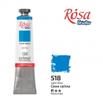 Фарба олійна, Синя світла, 60мл, ROSA Studio