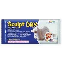 Маса для моделювання, біла, самозастигаюча, 500г, ''Sculpt Dry'', MUNGYO