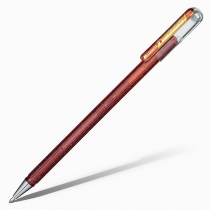 Ручка гелева двоколірна K110, помаранчевий+жовтий металік