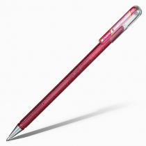 Ручка гелева двоколірна K110, рожевий+рожевий металік