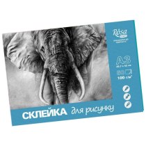 Склейка для малюнку, А3 (29,7*42 см), 100г/м2, 50л, ROSA START