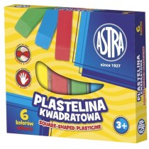 Пластилін квадратний 6 кольорів