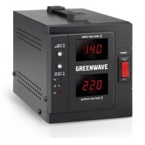 Стабілізатор напруги GREENWAVE Aegis 1000 Digital, чорний