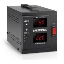 Стабілізатор напруги GREENWAVE Aegis 500 Digital, чорний