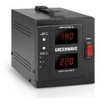 Стабілізатор напруги GREENWAVE Aegis 500 Digital, чорний