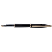 Ручка перова Monaco, корпус чорний із сріблястим