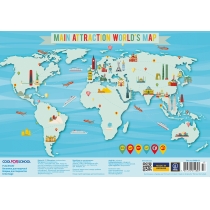 Килимок для дитячої творчості "Main Attraction World's Map"