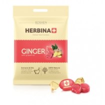 Карамель с начинкой на травах HERBINA + эвкалипт-ментол с мятой и соком вишни 80 г