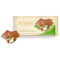 Шоколад Roshen молочный с дробленым лесным орехом 90 г