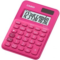 Калькулятор настольный Casio, 10 разрядов, розовый, размер 120*85.5*19.4 мм