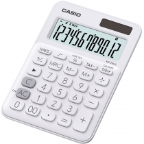 Калькулятор настільний Casio, 12 розрядів, білий, розмір  149.5*105*22.8 мм
