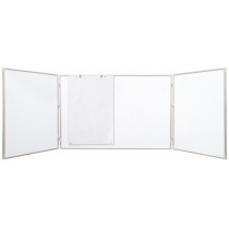 Дошка магнітно-маркерна, ТМ 2x3, алюмінієва рамка, 150 x 300 x 100 см., колір білий