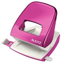 Дырокол металлический Leitz New NeXXt WOW, 30 листов, цвет розовый металлик