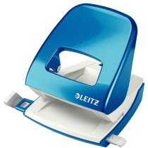 Дырокол металлический Leitz New NeXXt WOW, 30 листов, цвет синий металлик