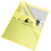 Папка-куток Esselte, РР, А4 115мкм, 25 шт, колір "жовтий"