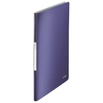 Папка с файлами Leitz Style  20 файлов  титановый синий