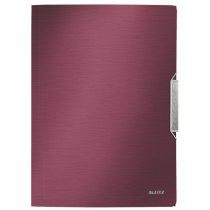 Папка-бокс А4 на резинке Leitz Style, PP на 150 лист., гранатовый красный