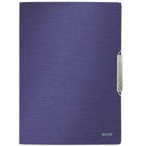 Папка-бокс А4 на резинке Leitz Style, PP на 150 лист., титановый синий