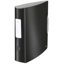 Папка-регистратор Leitz Active Style 180°, 82мм, сатиновый черный