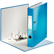 Папка-регистратор Leitz WOW с механизмом 180°, А4 50мм, синий металлик