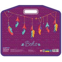 Портфель пластиковий на липучці "Boho", А3