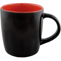 Чашка керамічна Optima Promo TEONA 350мл, чорно-червона