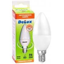 Лампа світлодіодна DELUX BL37B 7Вт 4100K 220В E14 білий