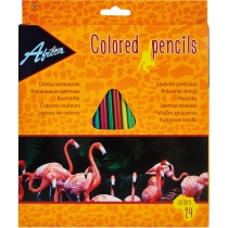 Олівці кольорові пластикові "Animal World", 24 кольори