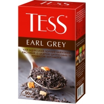 Чай TESS Earl Grey 90 г чорний з бергамотом і цедрою цитрусових